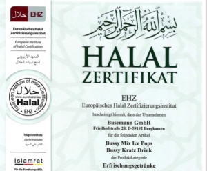 Halal Zertifikat Qualität Bussy